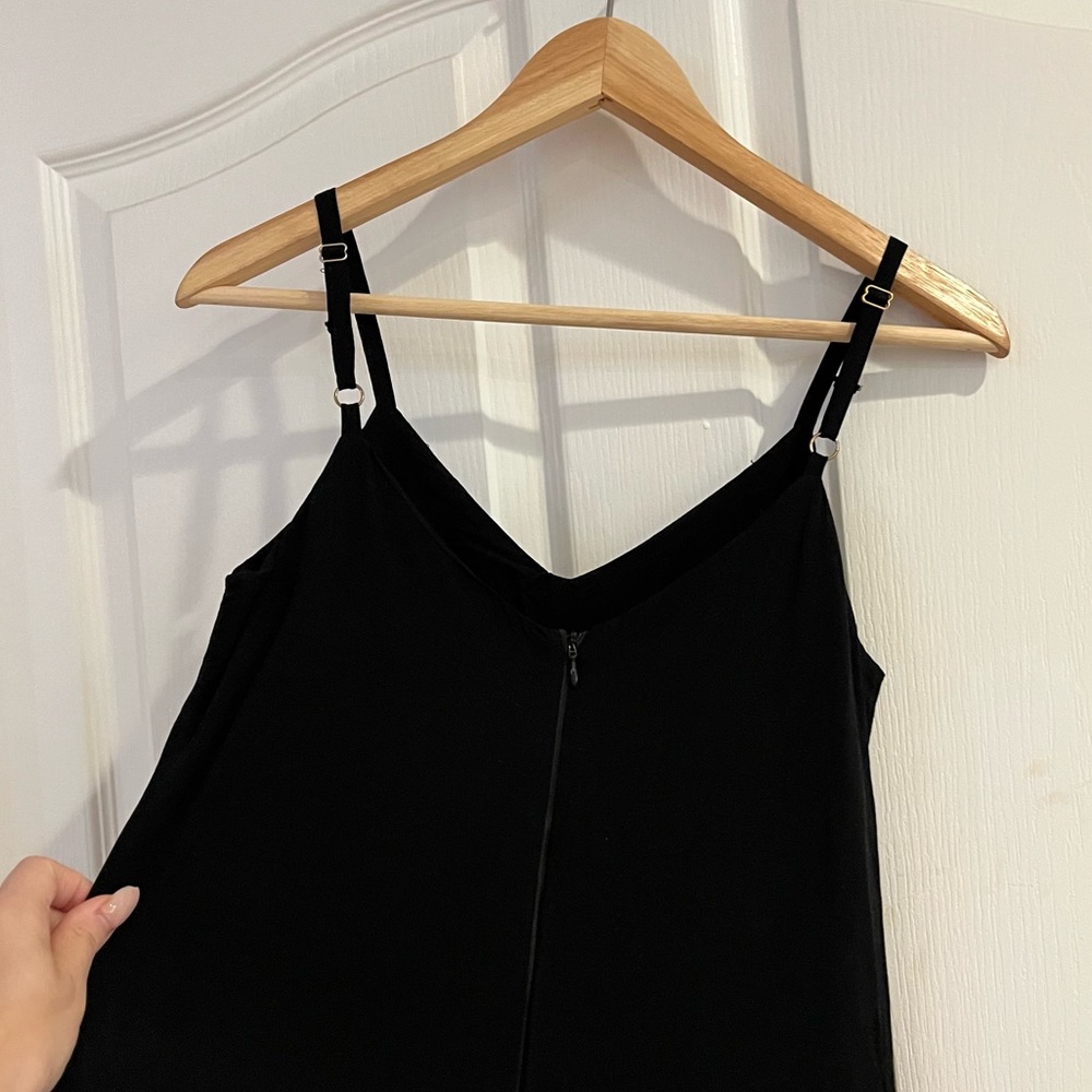 ❌SOLD❌ Jumpsuit Romper Relaxed Oversized One Piece Black Boho Size US 4 - Picture 7 of 13
